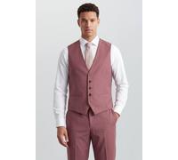 Burton Men's Dark Pink Waistcoat | Size: Small