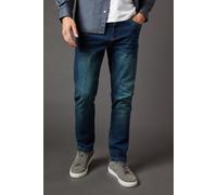 Burton Dark Vintage Wash Stretch Slim Fit Jeans, 36R, Dark Wash