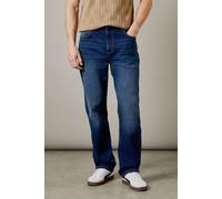 Dark Wash Stretch Straight Fit Jeans Burton Dark Blue 36R