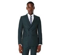 Burton Mens Double-Breasted Slim Suit Jacket38L Dark Green BW1430