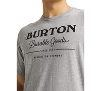 Burton Men's Durable Goods T shirt, Gray Heather, XS UK