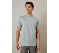 Burton Men's Dusty Blue Plain Crew Neck T-shirt in Light Blue | Size: Medium Burton Light Blue M