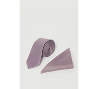 Burton Men's Dusty Mauve Tie & Pocket Square Burton Dusty Mauve One Size