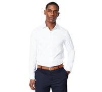 Burton Mens Easy-Iron Skinny Long-Sleeved Formal Shirt BW1314