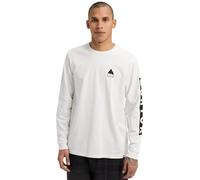 Burton Mens' Elite Organic Cotton Long Sleeve Tee Shirt (US, Alpha, Large, Regular, Regular, Stout White (26))