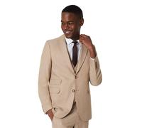 Burton Mens End On End Slim Tailored Suit Jacket38R Neutral BW1478