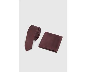 Burton Men's Espresso Tie & Pocket Square Burton Espresso One Size