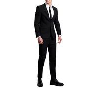 Burton Mens Essential Single-Breasted Slim Suit Jacket / 44R Black BW585