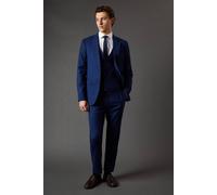 French Navy Slim Fit Essential Suit Trousers Burton Dark Blue 32S