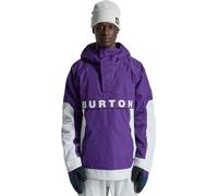 Burton Mens' Frostner 2L Anorak Snow Jacket (US, Alpha, Large, Regular, Regular, Imperial Purple/Stout White)