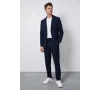 Burton Men's Indigo Seersucker Slim Fit Suit Trouser in Navy | Size: 36S Burton Navy 36S