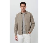 Burton Men's Khaki Cotton Linen Overshirt | Size: 2XL Burton Khaki 2XL