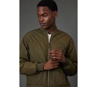 Burton Men's Khaki Diamond Quilted Bomber Jacket | Size: Medium Burton Khaki M