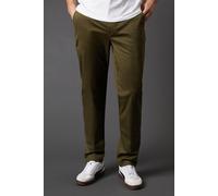 Burton Men's Khaki Slim Fit Chino Trousers | Size: 34S Burton Khaki 34S