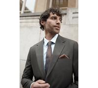 Burton Men's Khaki Textured Stretch Slim Fit Suit Jacket | Size: 40R