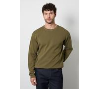 Burton Men's Khaki Waffle Long Sleeve Jumper | Size: Medium