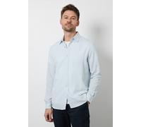 Burton Men's Light Blue Long Sleeve Linen Shirt | Size: Large