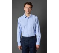 Burton Men's Light Blue Regular Fit Easy Iron Shirt | Size: 17 in