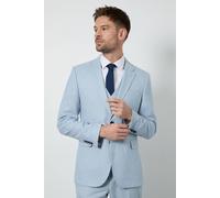 Burton Men's Light Blue Slim Fit Suit Jacket | Size: 42R