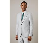 Burton Men's Light Grey Heathered Slim Fit Suit Jacket | Size: 40R Burton Light Grey 40R