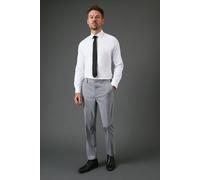 Burton Men's Light Grey Slim Fit Essential Suit Trousers | Size: 32R