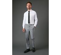 Burton Men's Light Grey Slim Fit Essential Suit Trousers | Size: 32S Burton Light Grey 32S