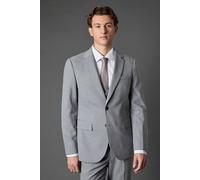 Burton Men's Light Grey Tailored Fit Essential Suit Jacket | Size: 42R