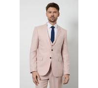 Burton Men's Light Pink Slim Fit Suit Jacket | Size: 36R Burton Light Pink 36R