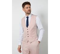 Burton Men's Light Pink Slim Fit Waistcoat | Size: Medium Burton Light Pink M
