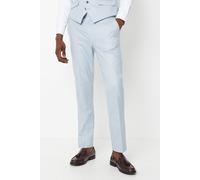 Burton Mens Suit Trousers Light Blue Tailored Fit Party Cocktail Spring Summer