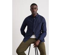 Burton Men's Long Sleeve Chest Pocket Oxford Shirt in Navy | Size: Small Burton Navy S