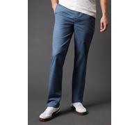 Burton Men's Mid Blue Slim Fit Chino Trousers | Size: 34S Burton Mid Blue 34S