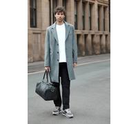 Burton Men's Mid Grey Signature 3 Button Epsom Wool Blend Coat | Size: Small Burton Mid Grey S