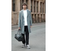 Burton Men's Mid Grey Signature 3 Button Epsom Wool Blend Coat | Size: Small Burton Mid Grey S