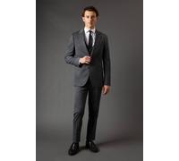 Burton Men's Mid Grey Slim Fit Essential Suit Trousers | Size: 36S Burton Mid Grey 36S