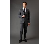 Burton Men's Mid Grey Slim Fit Essential Suit Trousers | Size: 36S Burton Mid Grey 36S