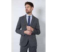 Burton Men's Mid Grey Tailored Fit Essential Suit Jacket | Size: 42R