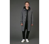 Burton Men's Mid Grey Wool Blend Mac | Size: Medium Burton Mid Grey M