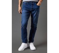 Burton Men's Mid Wash Skinny Fit Jeans in Dark Blue | Size: 38R Burton Dark Blue 38R