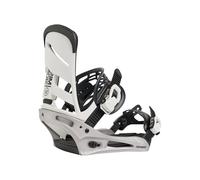 Burton Men's Mission Re:Flex Snowboard Bindings, White/Silver, Medium