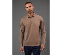 Burton Men's Mocha Long Sleeve Smart Jersey Polo Shirt | Size: Large Burton Mocha L
