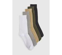 Burton Men's Multi 5 Pack Plain Ribbed Socks Burton Multicolor One Size