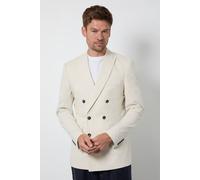 Burton Men's Natural Linen Double Breasted Suit Jacket | Size: 42R