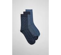 Burton Men's Navy 3 Pack Patterned Socks Burton Navy One Size