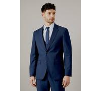 Burton Men's Navy Blue Check Tailored Fit Suit Jacket | Size: 40R