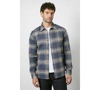 Burton Men's Navy Check Long Sleeve Shirt | Size: Medium