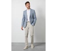 Burton Men's Navy Check Slim Fit Blazer | Size: 38R