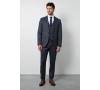 Burton Men's Navy End On End Slim Fit Suit Trousers | Size: 34R