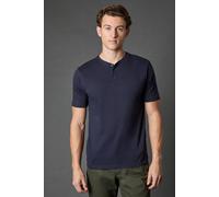 BURTON Navy Grandad Neck T Shirt S