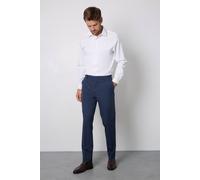 Burton Men's Navy Marl Skinny Fit Suit Trousers | Size: 30S